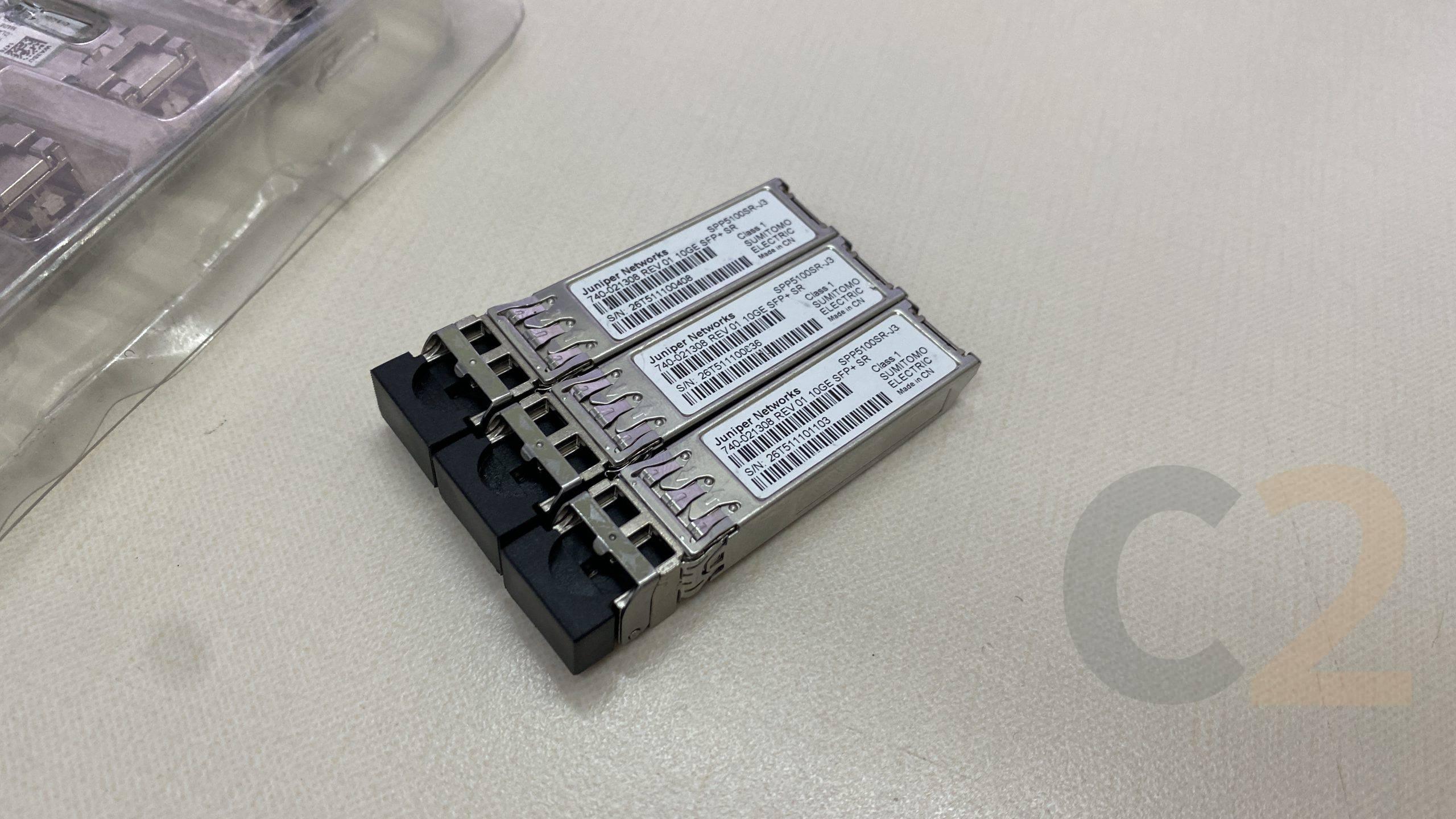 (特價) JUNIPER 10GE SFP+ SR 740-021308 REV 01 SFP+ 10G 10Gbe Fiber Module 90% NEW - C2 Computer