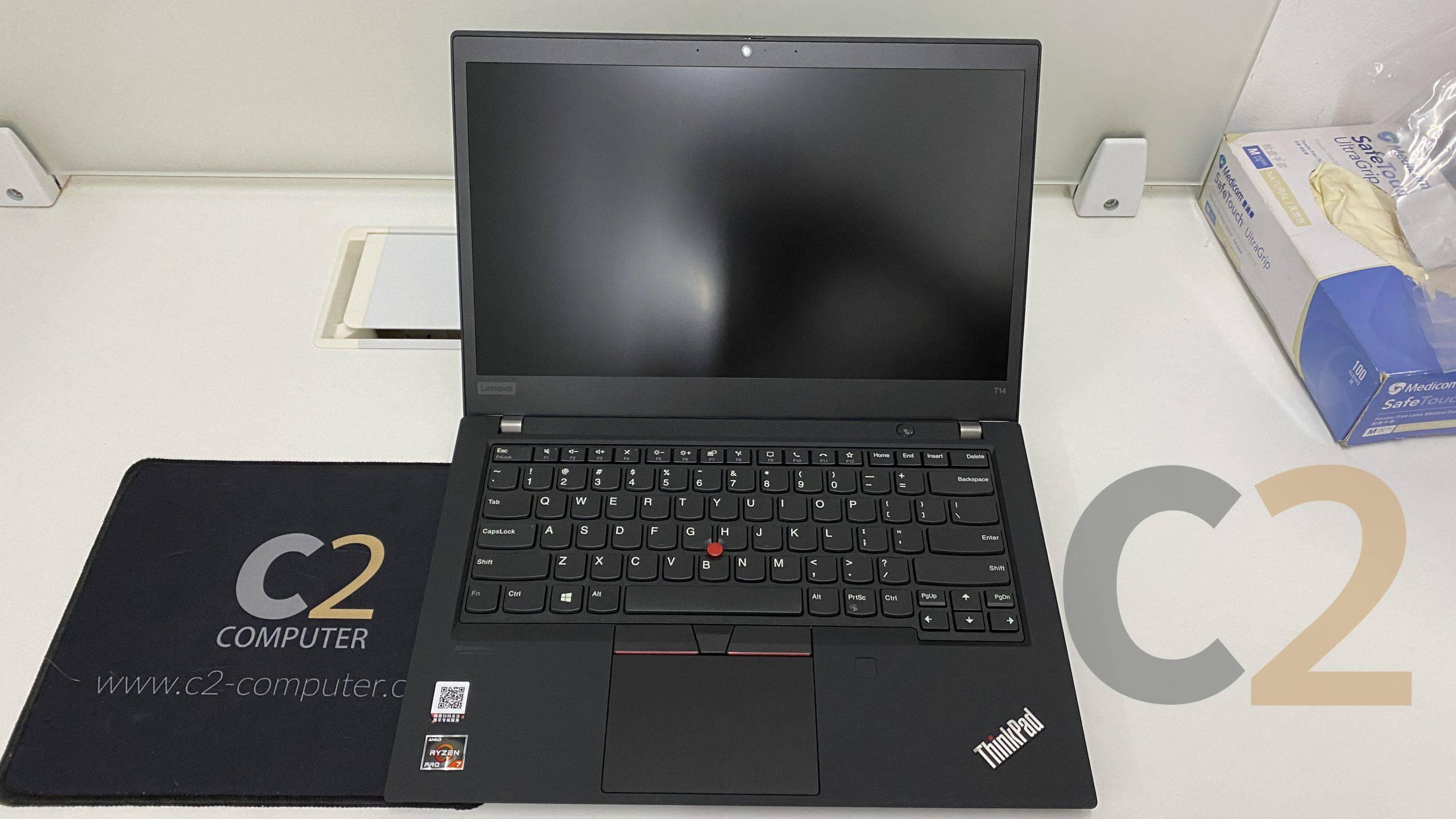 (全新水貨保一年) LENOVO ThinkPad T14 AMD Ryzen Pro R7-4750U 6核12線 16G DDR4 3200V 512G-SSD M.2 NVMe Radeon Integrated GPU 14inch 1920x1080 45% NTSC 250cd nits IPS Screen W10H x64 超級本 100% NEW - C2 Computer