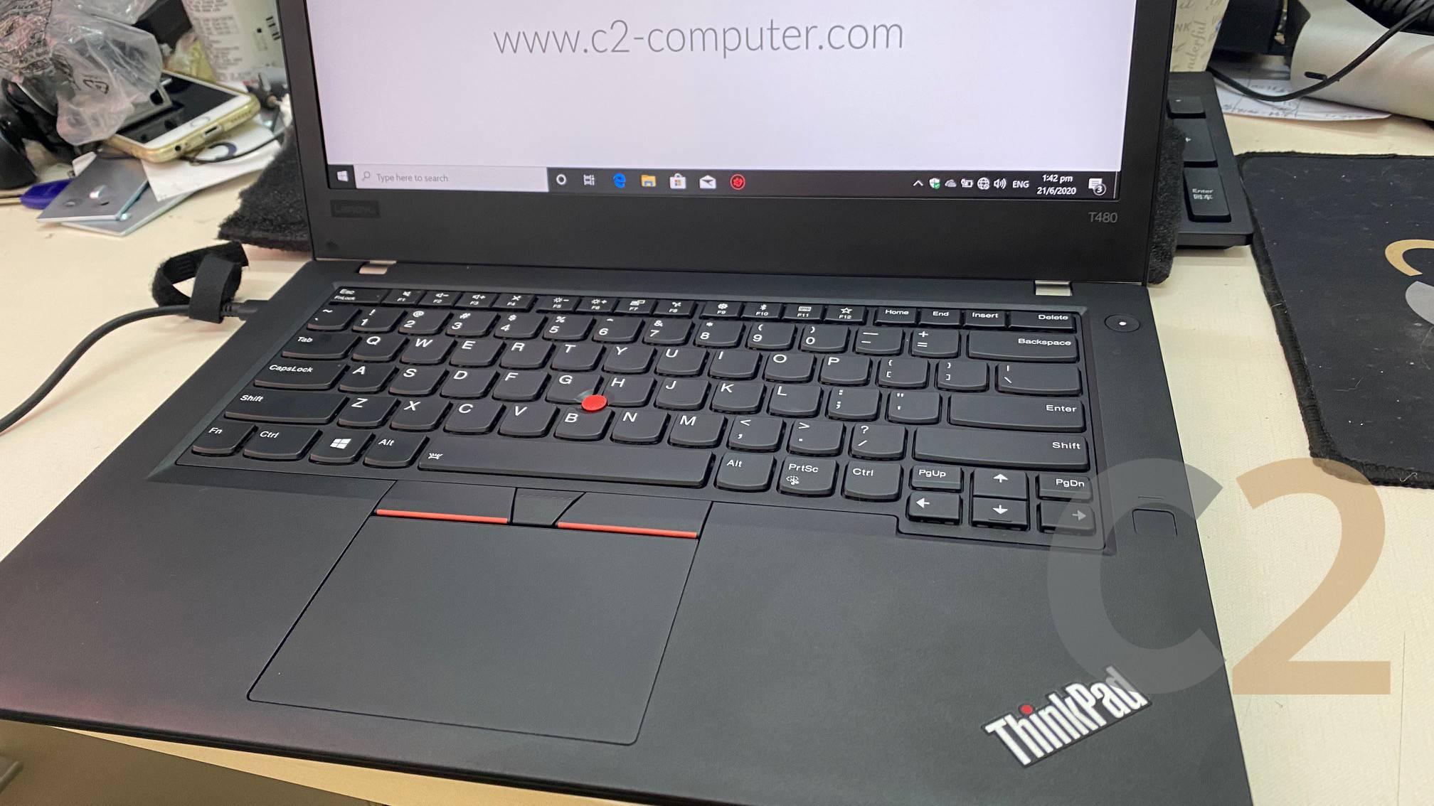 (特價一台) LENOVO Thinkpad T480 i7-8650U 16Gx2 32G DDR4 512GB M2 SSD 14inch 2K IPS 移動工作站 95%NEW - C2 Computer