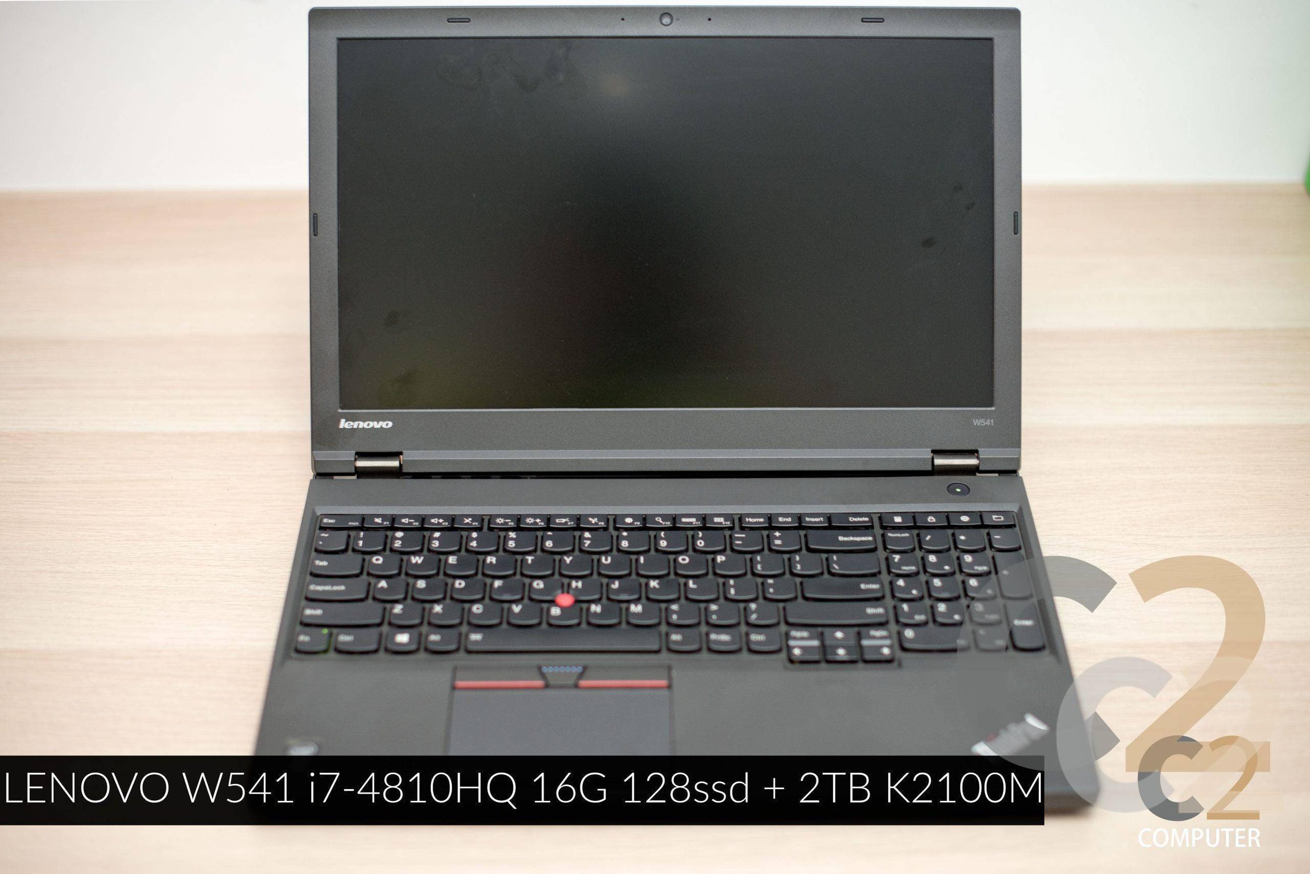 （特價一台）Lenovo ThinkPad W541 15.6inch ,i7-4810MQ,16G,128G SSD + 1TB,K1100M 2G移動工作站（二手） 95%NEW - C2 Computer