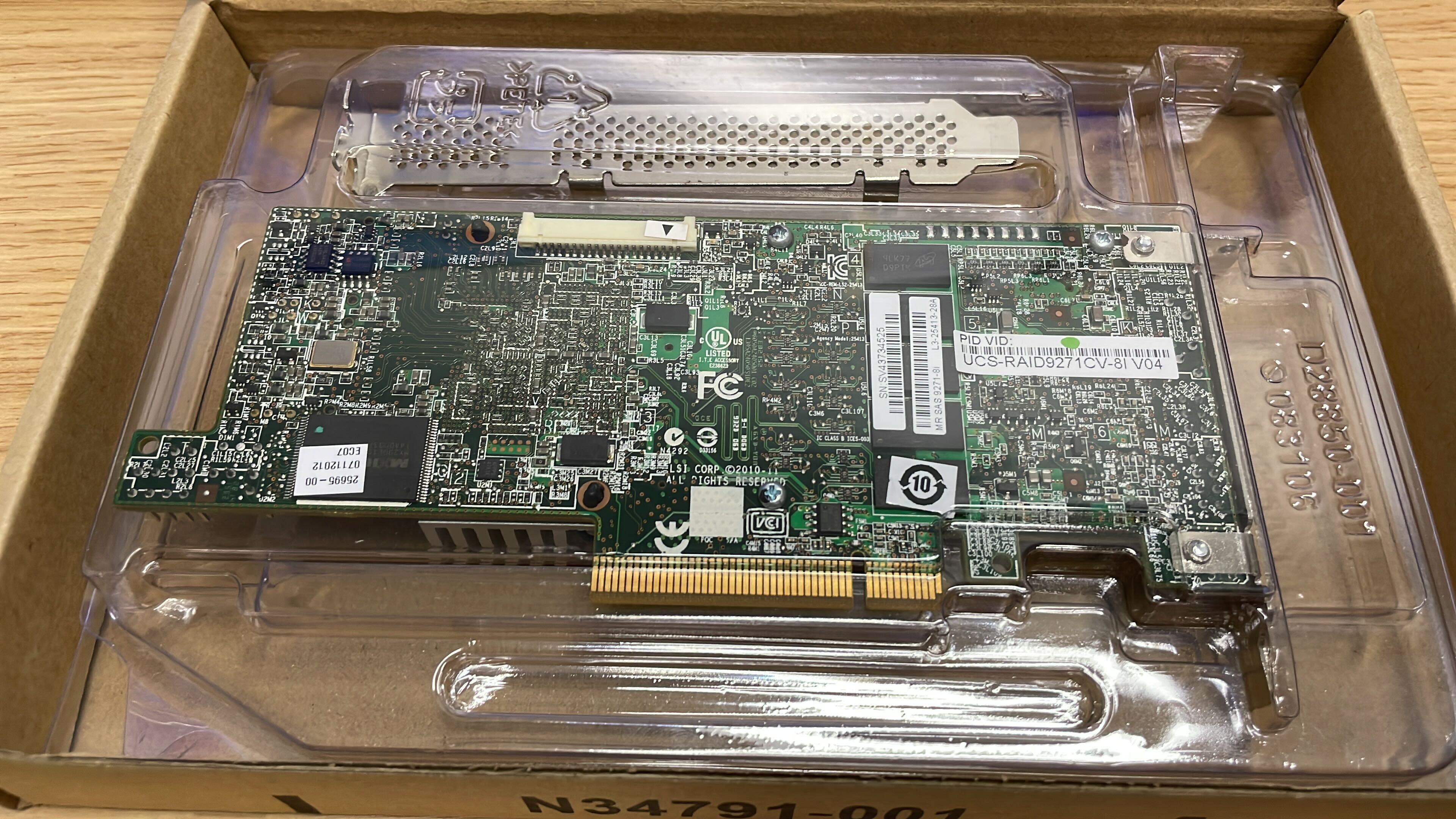 (特價少量) LSI 9271CV-8i UCS 6Gbps RAID CONTROLLER Adapter 90% NEW - C2 Computer