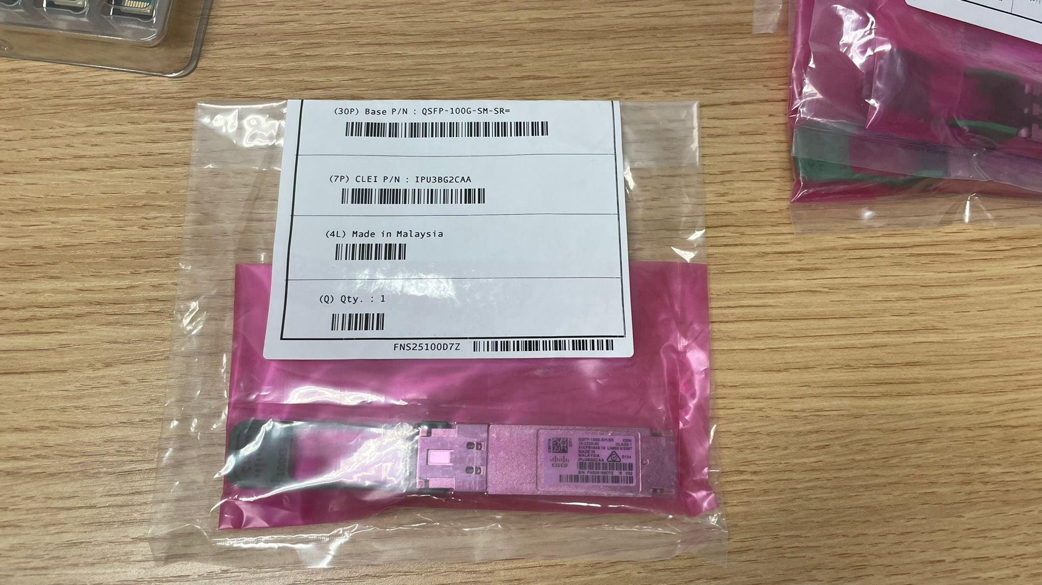 (特價) (NEW) CISCO QSFP-100G-SM-SR 100G QSFP+ Fiber Module 100% NEW - C2 Computer