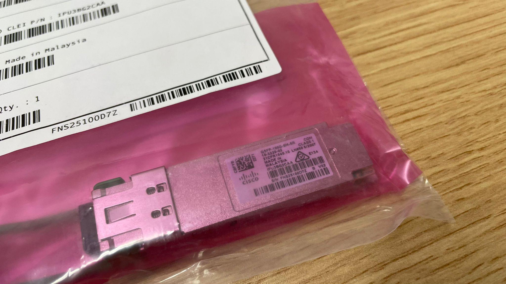 (特價) (NEW) CISCO QSFP-100G-SM-SR 100G QSFP+ Fiber Module 100% NEW - C2 Computer