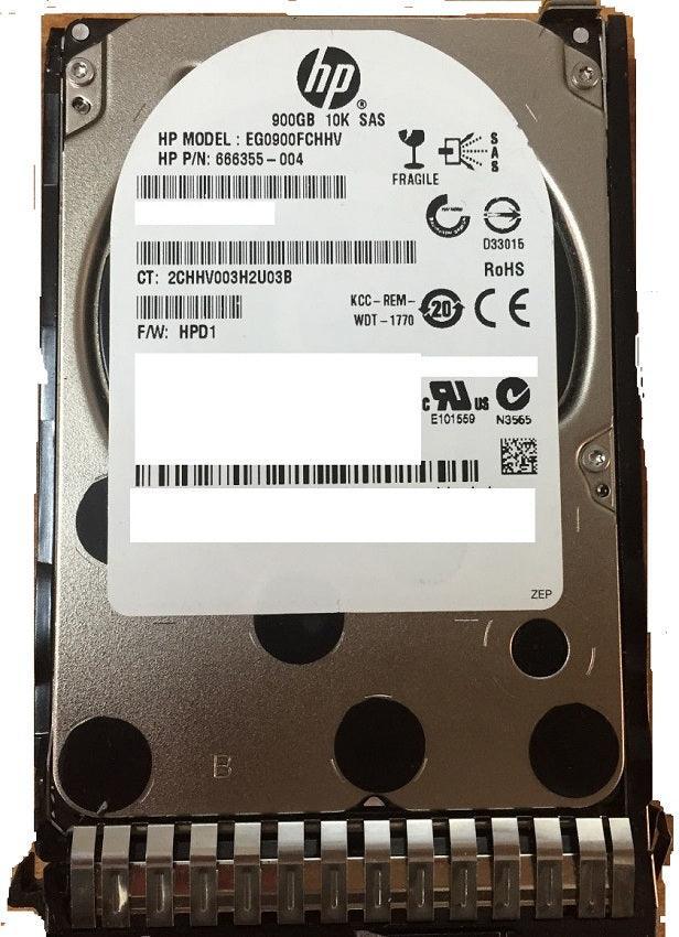 (NEW PARALLEL) HPE 666355-004 900GB SAS 6GBPS 10000RPM 2.5INCH SFF ENTERPRISE HOT PLUG SC HARD DISK DRIVE WITH TRAY FOR PROLIANT GEN8 AND GEN9 SERVERS - C2 Computer