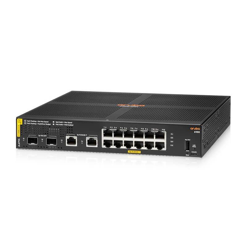 (NEW VENDOR) ARUBA JL679A Aruba 6100 12G CL4 2SFP+ 139W Switch - C2 Computer