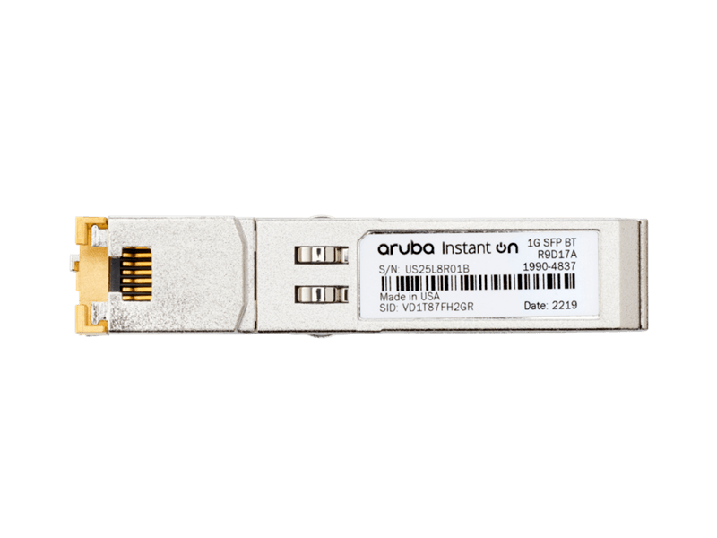 (NEW VENDOR) ARUBA R9D17A Aruba Instant On 1G SFP RJ45 T 100m Cat5e - C2 Computer