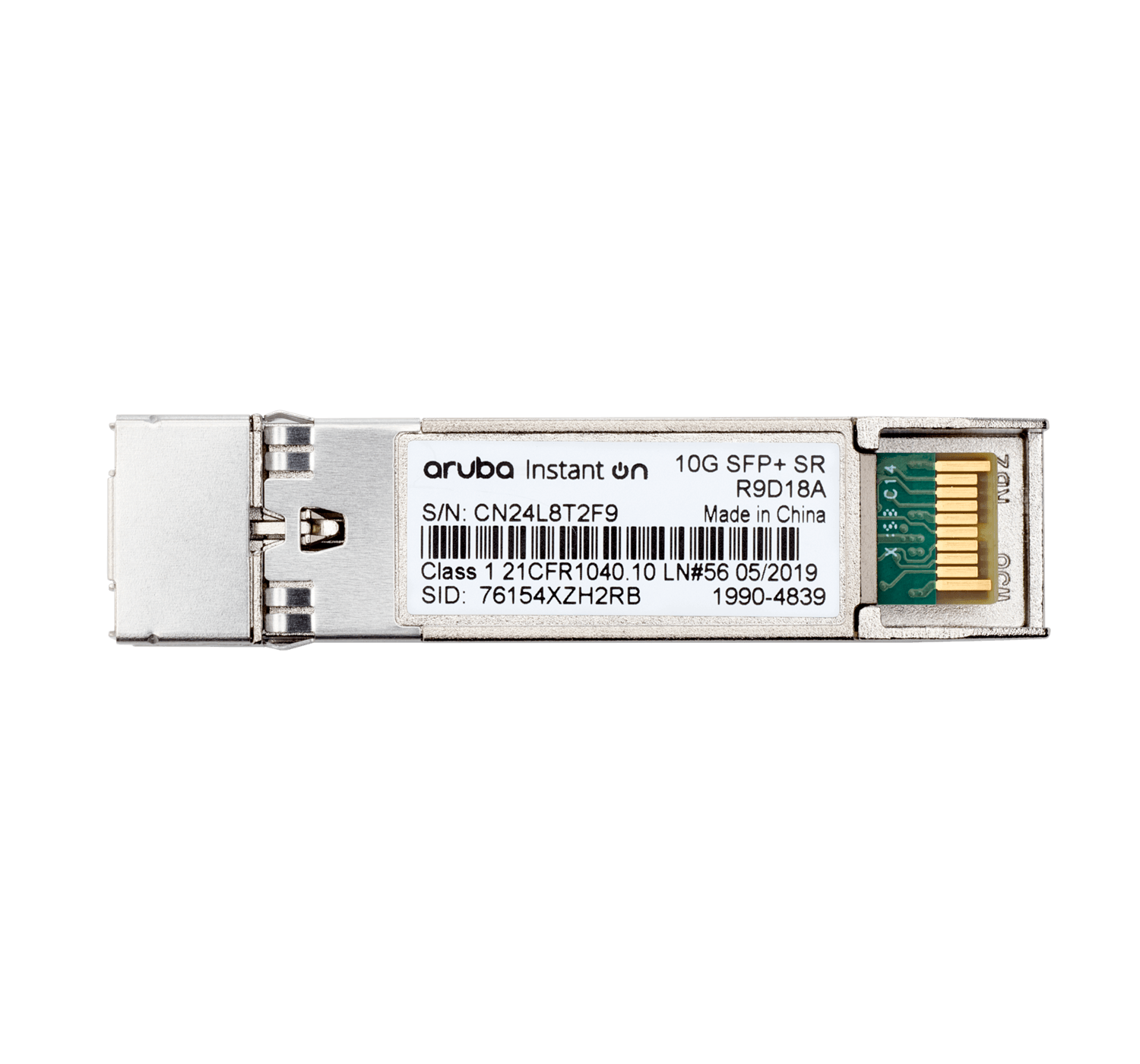 (NEW VENDOR) ARUBA R9D18A Aruba Instant On 10G SFP+ LC SR 300m MMF XCVR - C2 Computer