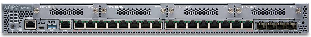 (NEW VENDOR) JUNIPER NETWORKS SRX380-P-SYS-JB-AC SRX380 Services Gateway includes hardware (16GE POE+, 4x10GE SFP+, 4x MPIM slots, 4G RAM, 100GB SSD...) and Junos Software Base (Firewall, NAT...) - C2 Computer