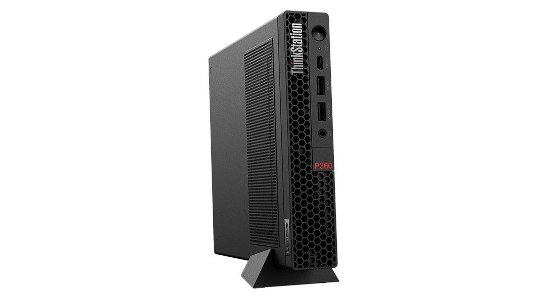 (NEW VENDOR) LENOVO 30FAS02600 Lenovo ThinkStation P360 Tiny, Intel Core i7-12700T, 16GB DDR5-4800 SoDIMM, 512GB M.2 PCIe G4 SSD, NVIDIA T600 4GB Ram 4*mDP, No ODD, VESA Mount, Integrated Gigabit Ethernet, Intel Wifi 6E AX211 AX+BT - C2 Computer