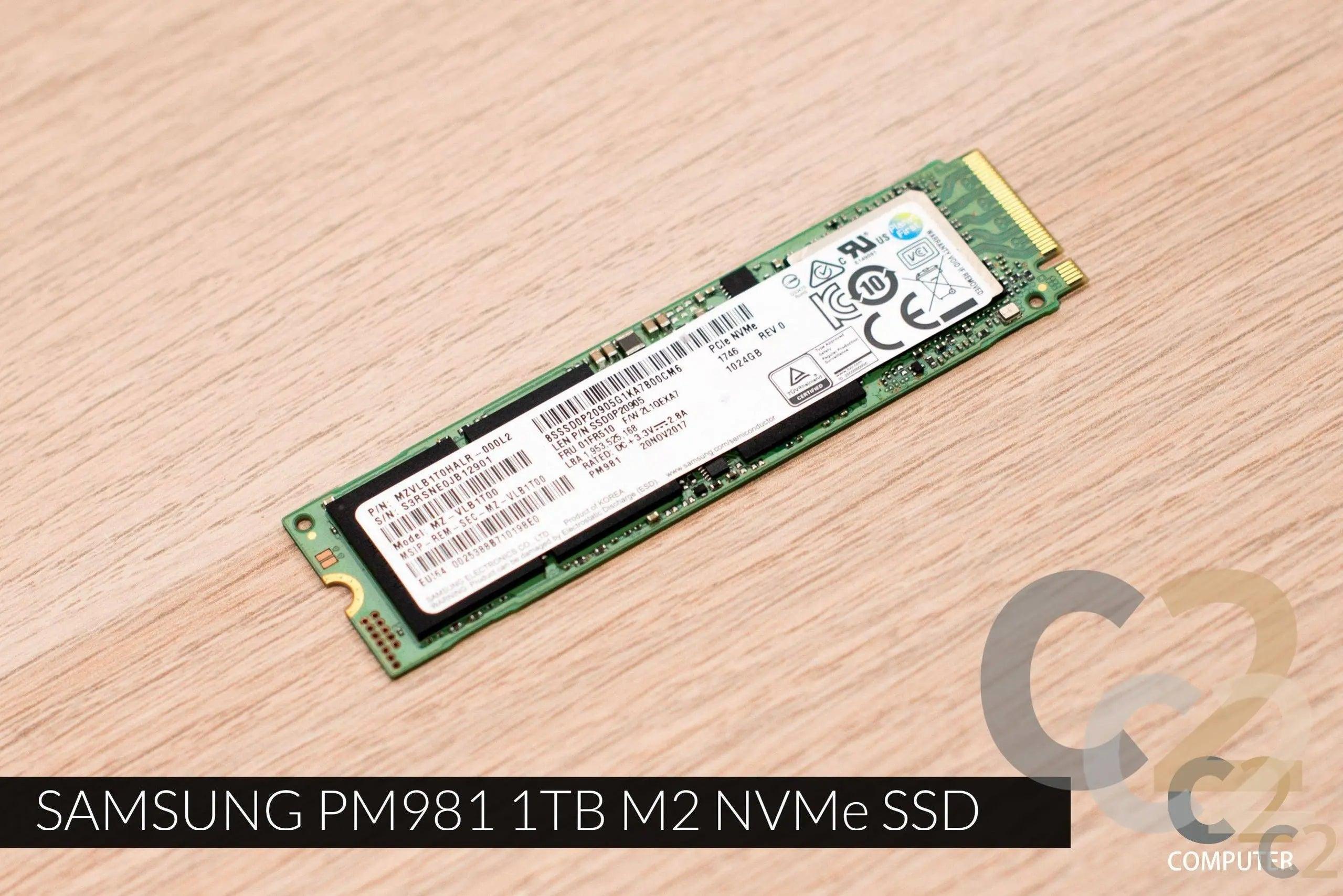 (特價) SAMSUNG三星 PM981 NVM 1T PCIE M.2 SSD 90% NEW (USED) - C2 Computer