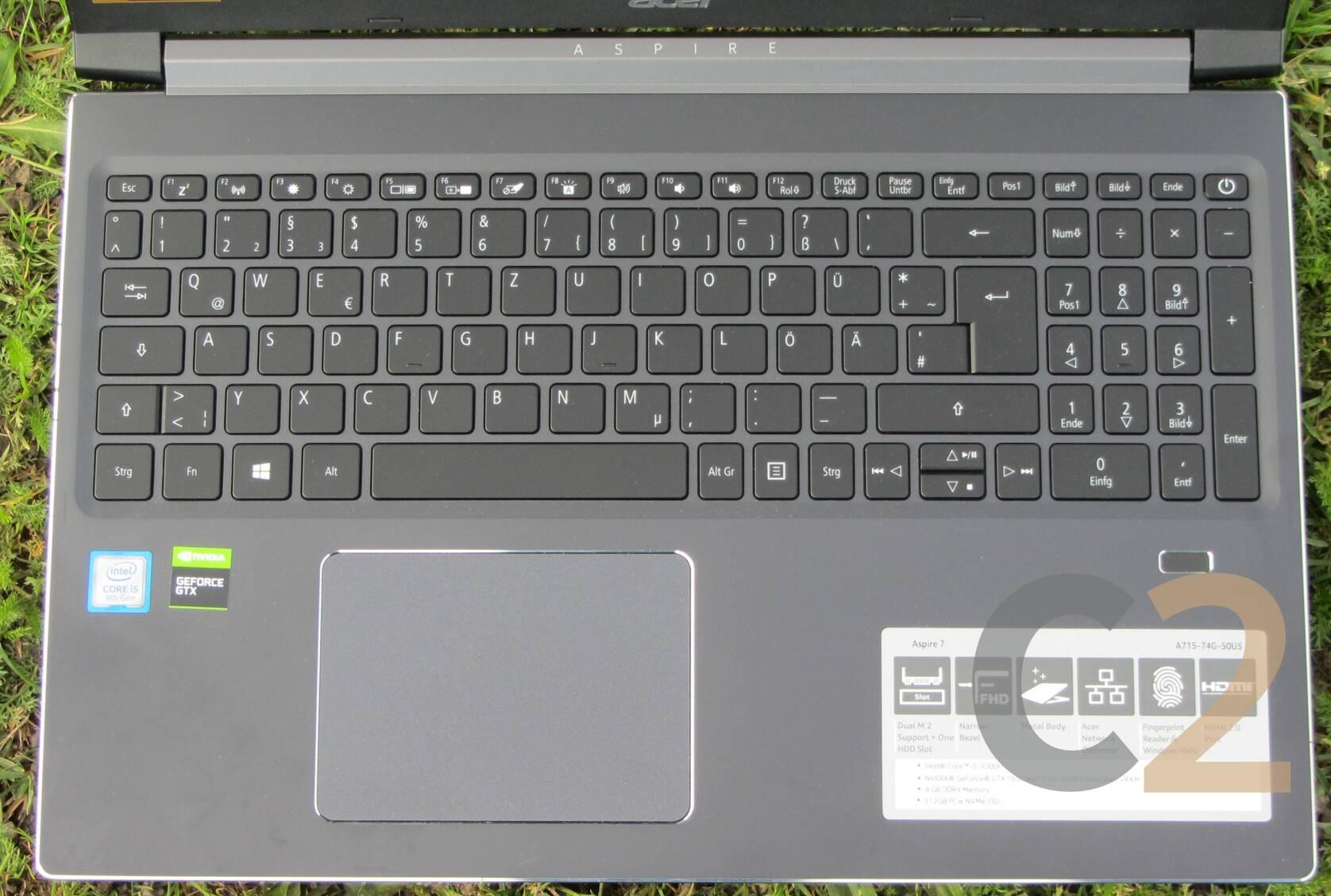 (USED) ACER Aspire A715-75G i5-10200H 4G 128-SSD NA GTX 1660 Ti 4GB 15.6inch 1920x1080 電競本 95% - C2 Computer