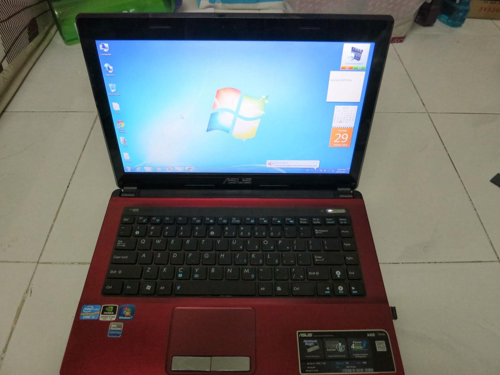 (USED) ASUS A43S i3-2350M 4G NA 500G GT 610M 2G 14inch 1366x768 Entry Gaming Laptop 90% - C2 Computer