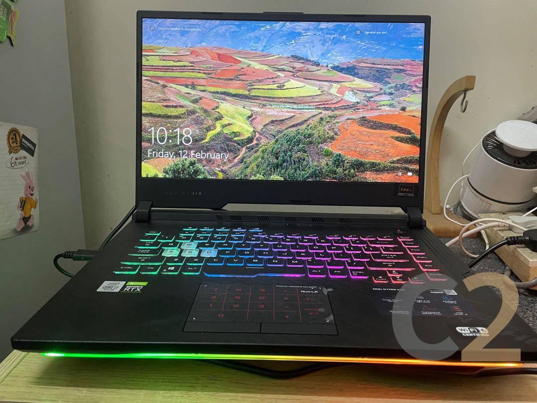 (USED) ASUS ROG Strix G512LV i7-10870H 4G 128-SSD NA RTX 2060 6GB 15.6inch 1920x1080 144Hz Gaming Laptop 95% - C2 Computer