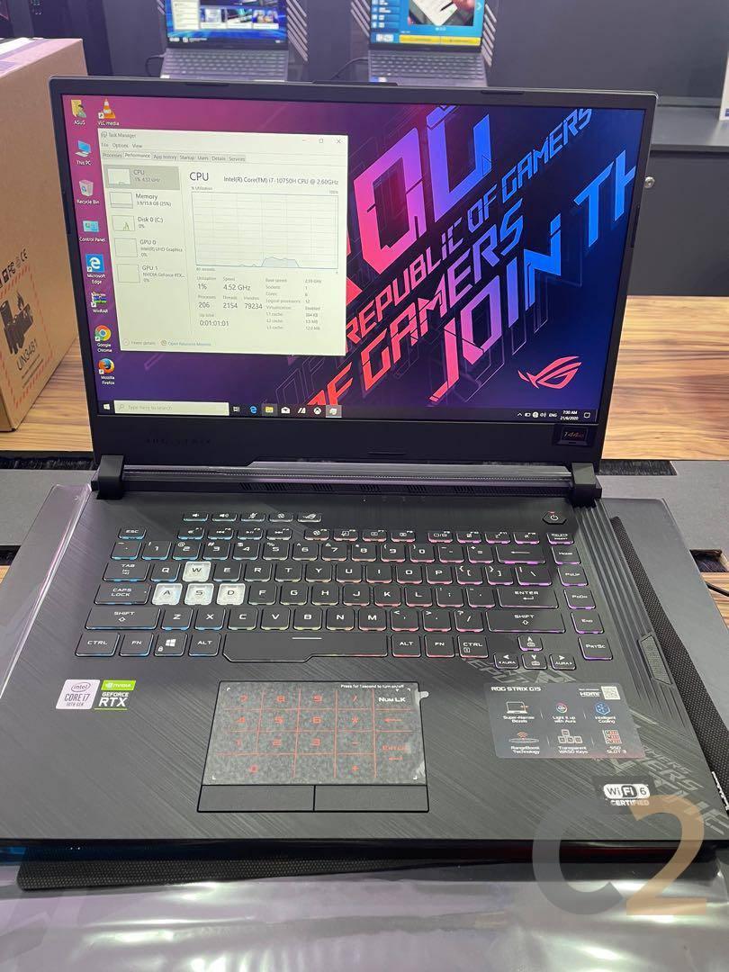 (USED) ASUS ROG Strix G512LV i7-10870H 4G 128-SSD NA RTX 2060 6GB 15.6inch 1920x1080 144Hz Gaming Laptop 95% - C2 Computer