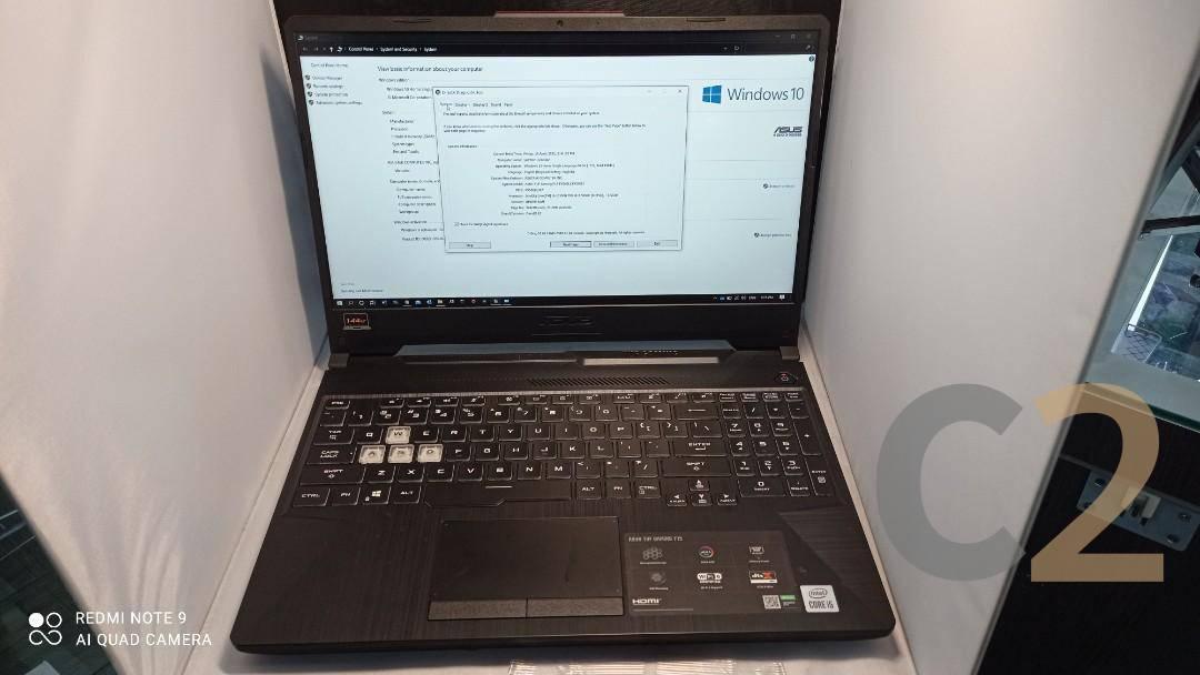 (USED) ASUS TUF Gaming FX506 i5-10300H 4G 128-SSD NA GTX 1650 Ti 4GB 15.6inch 1920x1080 144Hz Gaming Laptop 95% - C2 Computer