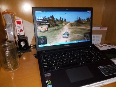 (USED) HASEE GOD OF WAR(神舟-戰神) K670D i5-7400H 4G NA 500G GTX 1050 4G 15.6inch 1920×1080 Gaming Laptop 90% - C2 Computer