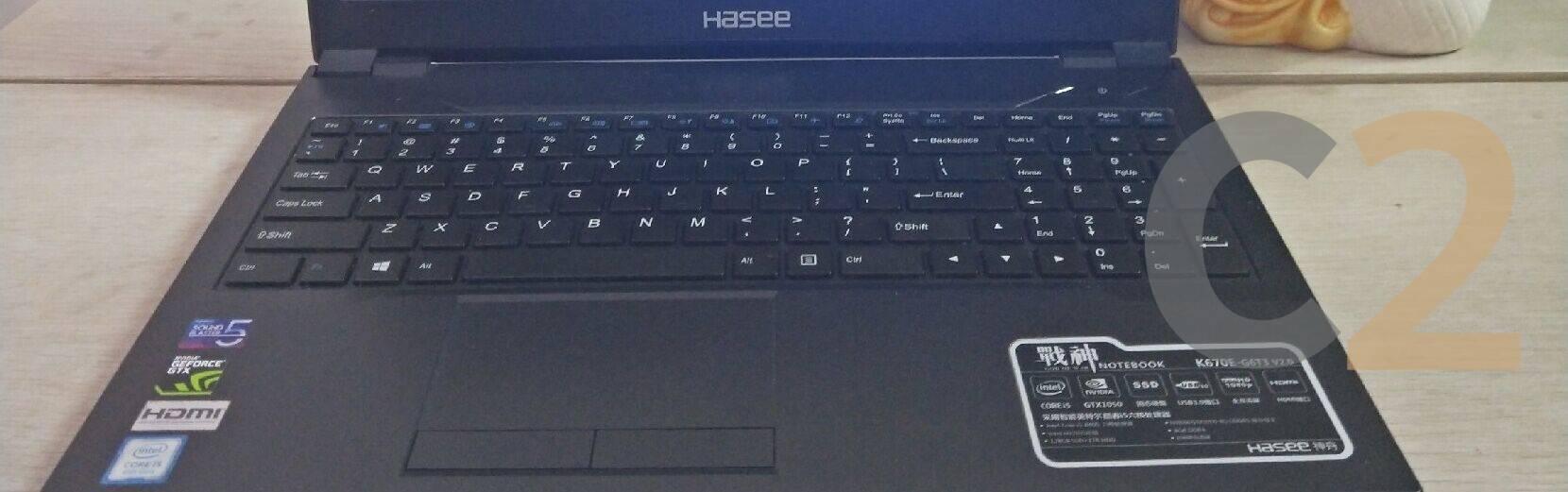 (USED) HASEE K670E I5-8400 4G 128G-SSD NA GTX 1050 4G 15.5inch 1920x1080 Gaming Laptop 95% - C2 Computer