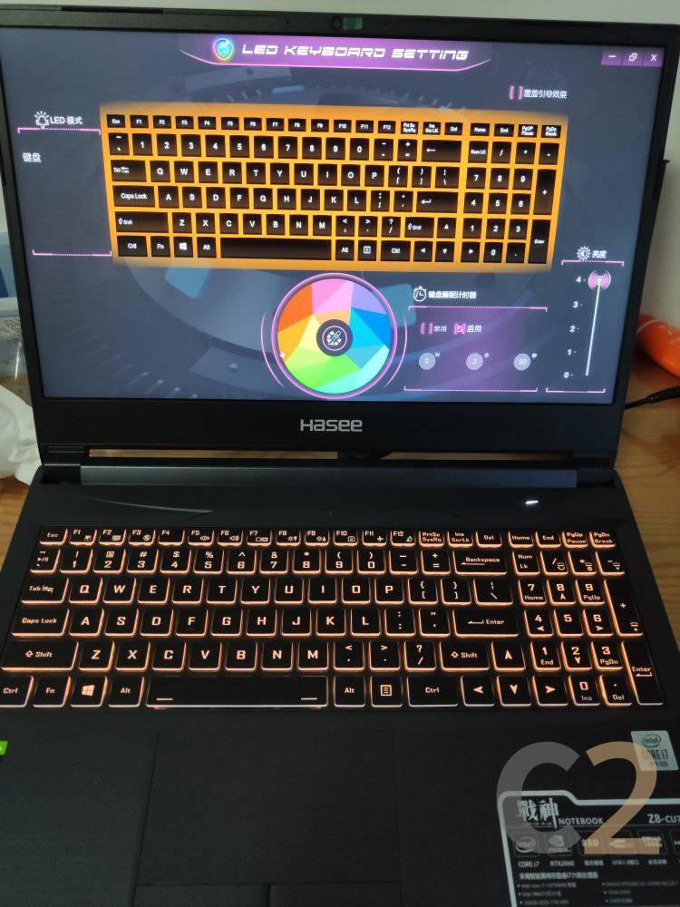 (USED) HASEE Z8-CT7NA i7-9750H 4G 128-SSD NA RTX 2060 6GB 15.6inch 1920x1080 Gaming Laptop 95% - C2 Computer