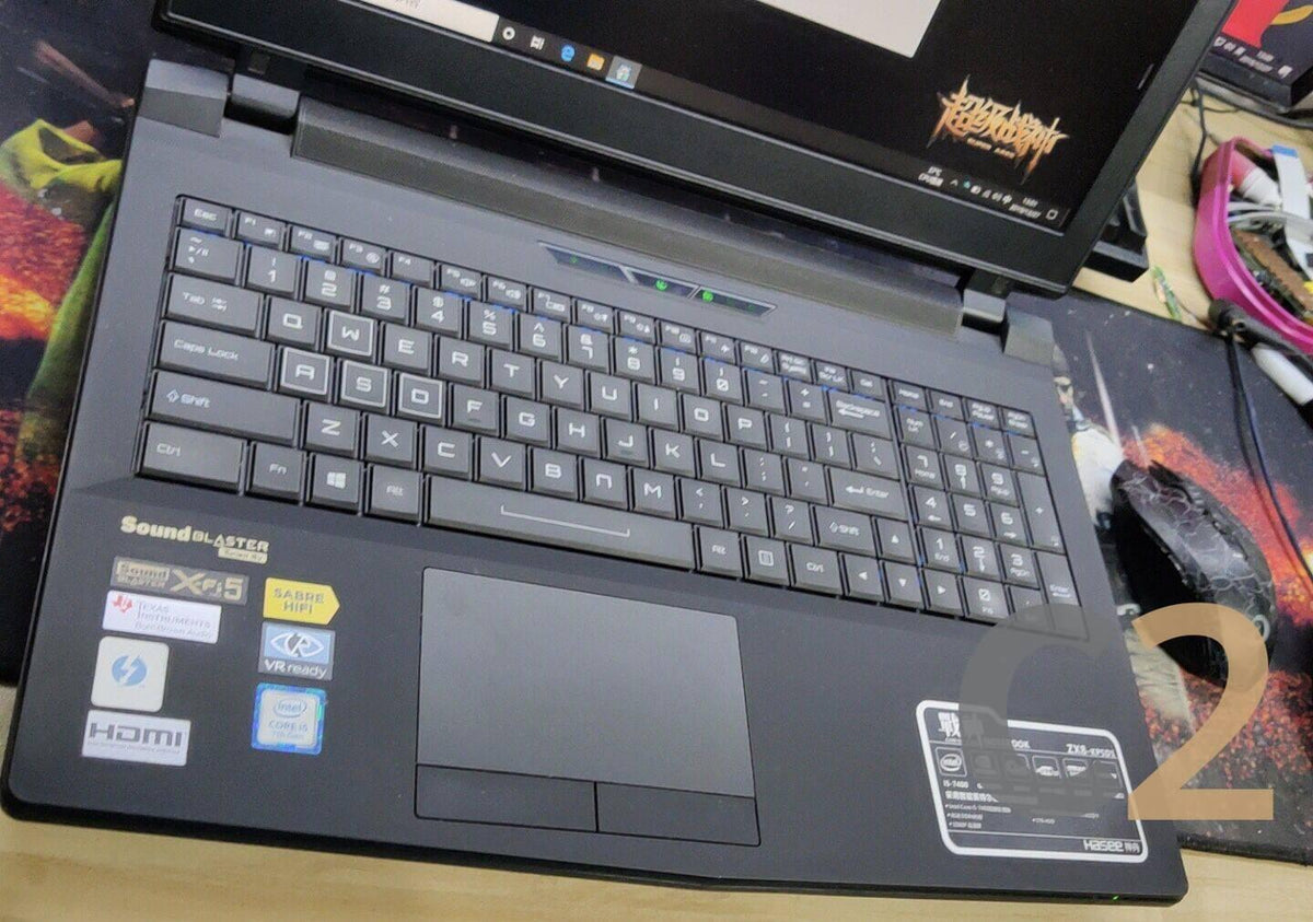 (USED) HASEE ZX8 i5-7400 4G NA 500G GTX 1070 8G 15.5inch 1920x1080 Gaming Laptop 95% - C2 Computer