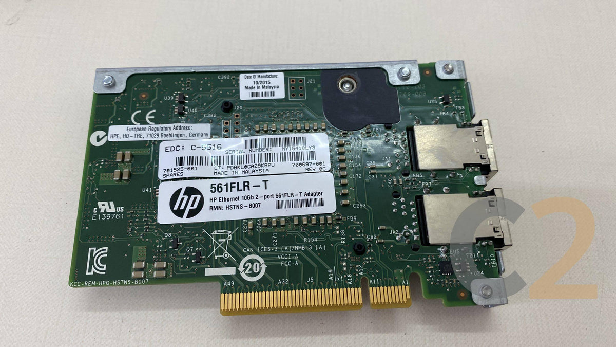 (特價)(USED) HP 561FLR-T DUAL 10G T LOM EXPANSION CARD 95% NEW - C2 Computer