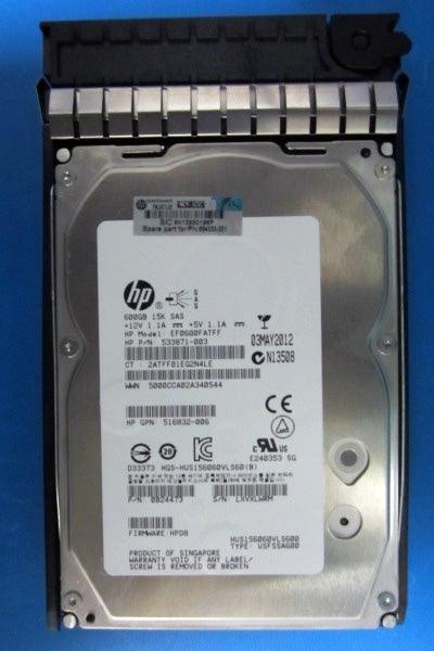 (USED) HPE AP872A M6612 600GB 15000RPM SAS 6GBPS 3.5INCH LFF DUAL PORT HOT PLUG HARD DISK DRIVE FOR P6000 ENTERPRISE VIRTUAL ARRAY SYSTEMS - C2 Computer