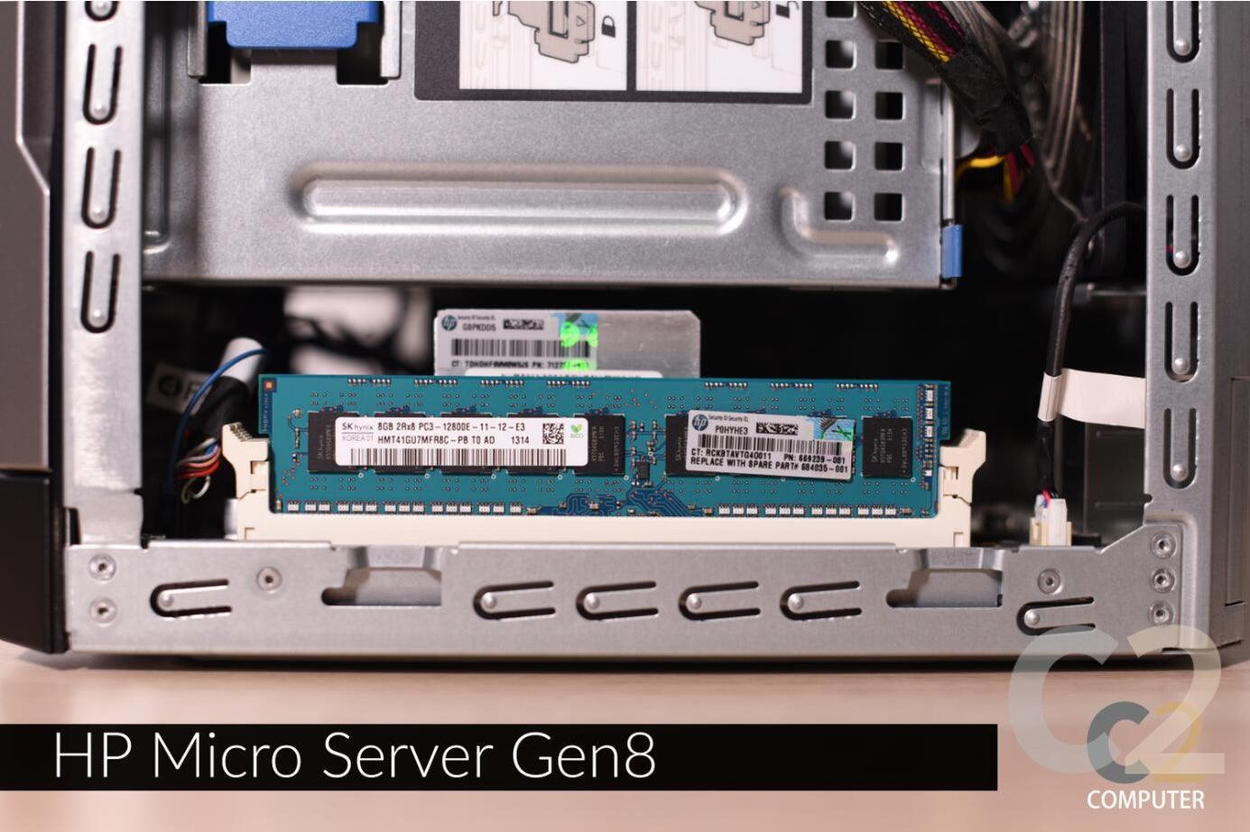 (特價一台)(USED) HPE MicroServer G8 E3-1230 v2 16G P222 RAID Samsung 256g 2.5inch 90% NEW - C2 Computer