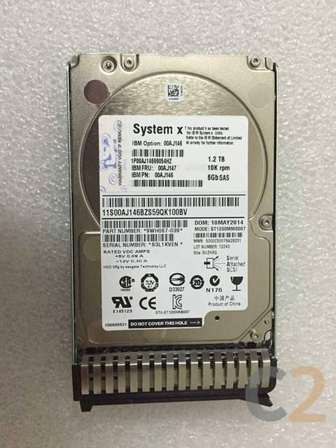 (USED) IBM 00AJ146 1.2TB 10000RPM SAS 6GBPS 2.5INCH GEN3 HOT SWAP HARD DRIVE WITH TRAY - C2 Computer