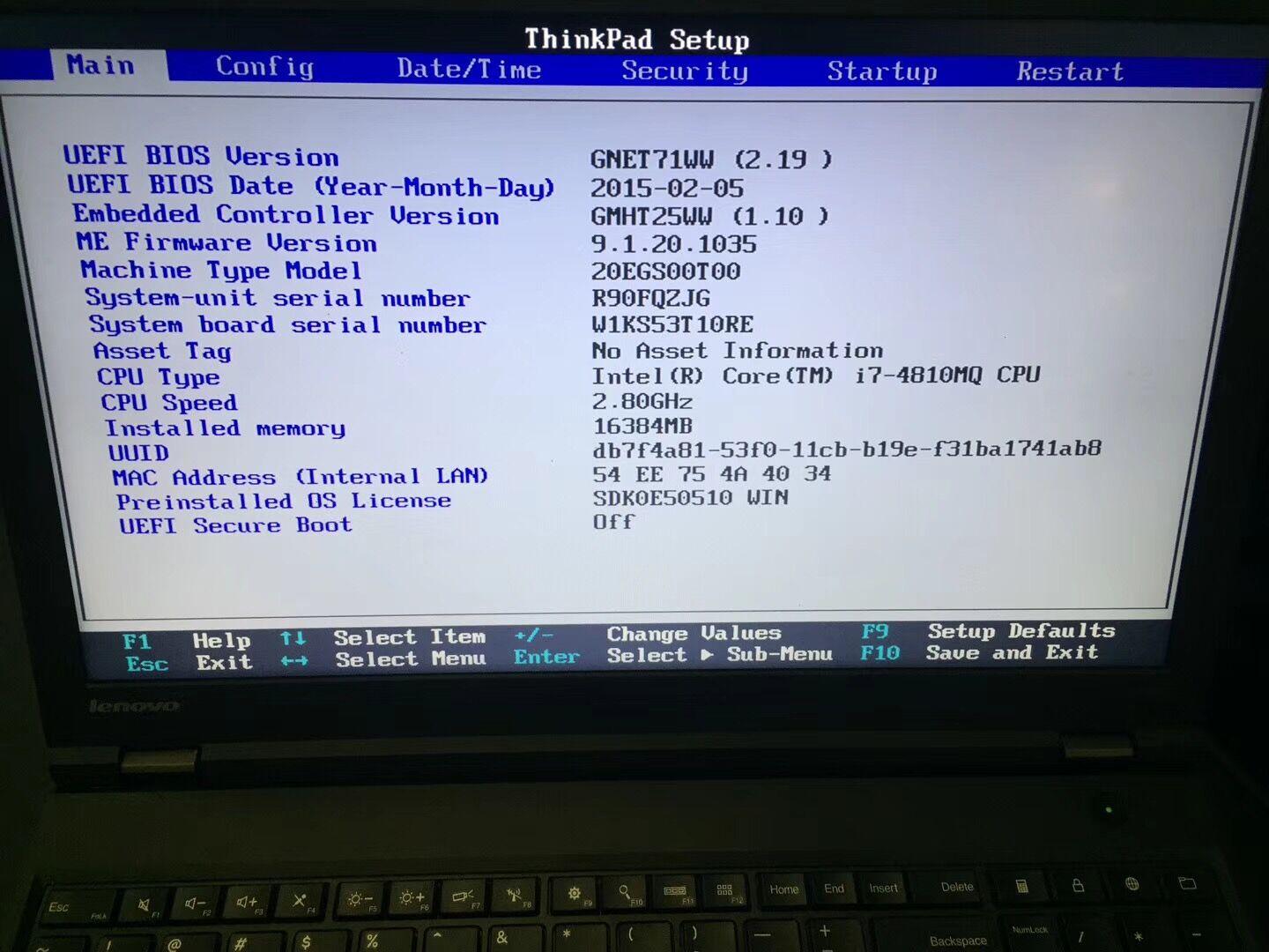 (USED) LENOVO ThinkPad W541 i7-4810MQ 4G NA 500G QUADRO K1100M 2G 15.6inch 2880x1620 Mobile Workstation 95% - C2 Computer