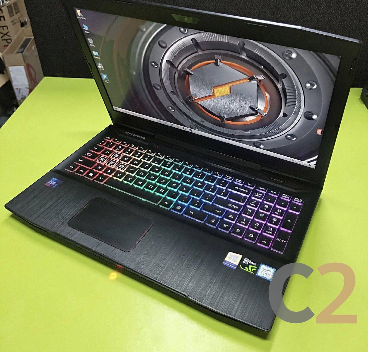 (USED) MECHREVO 深海泰坦 X2 I7-8750H 4G NA 500G GTX 1060 6G 15.5inch 1920x1080 Gaming Laptop 95% - C2 Computer