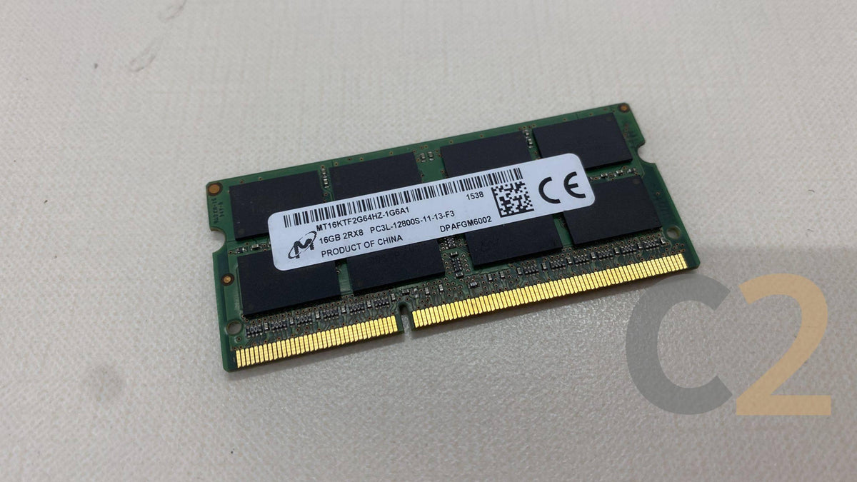 (特價)(USED) MICRON MT MT16KTF2G64HZ-1G6A1 16G DDR3L 12800S SODIMM SO-DIMM 90% NEW - C2 Computer