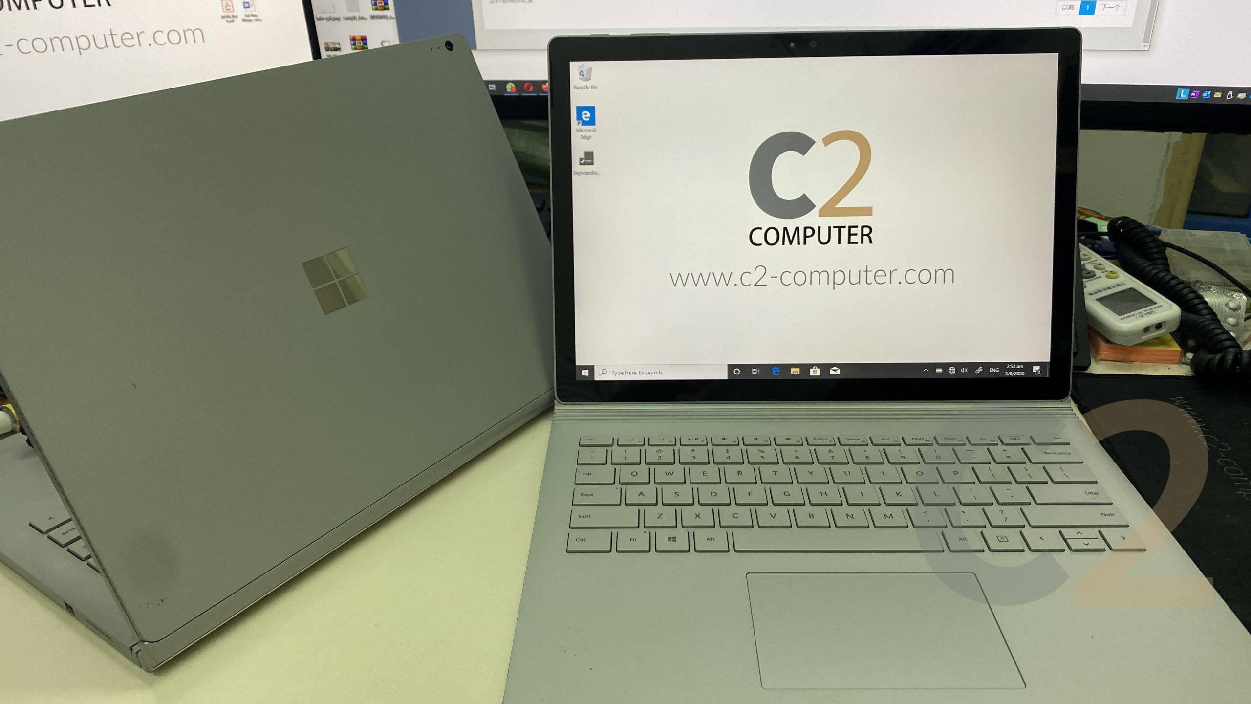 (USED) Microsoft SURFACE BOOK I5-6300U 4G 128G-SSD NA GPU 1G 13.6inch 3200x1800 Touch Screen Tablet 2in1 95% - C2 Computer