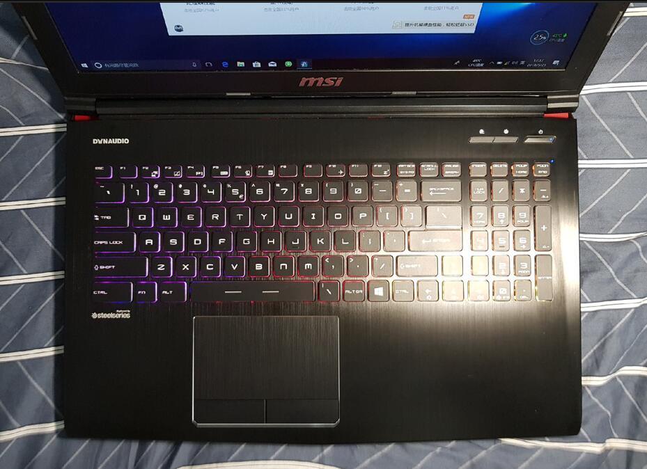 (USED) MSI GE62 i7-7700HQ 4G NA 500G GTX 1070 8G 15.6inch 1920×1080 Gaming Laptop 95% - C2 Computer