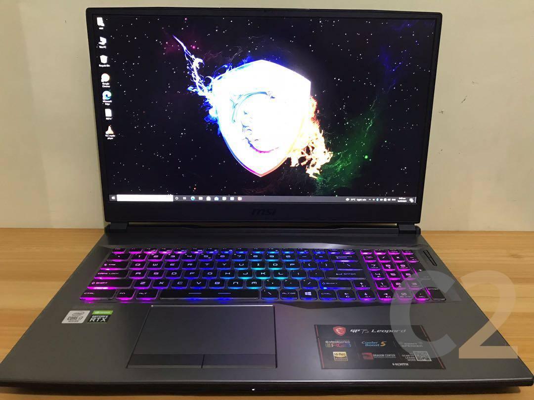 (USED) MSI GP75 Leopard 10SFK i7-10750H 4G 128-SSD NA RTX 2070 8GB 17.3inch 1920x1080 144Hz Gaming Laptop 95% - C2 Computer