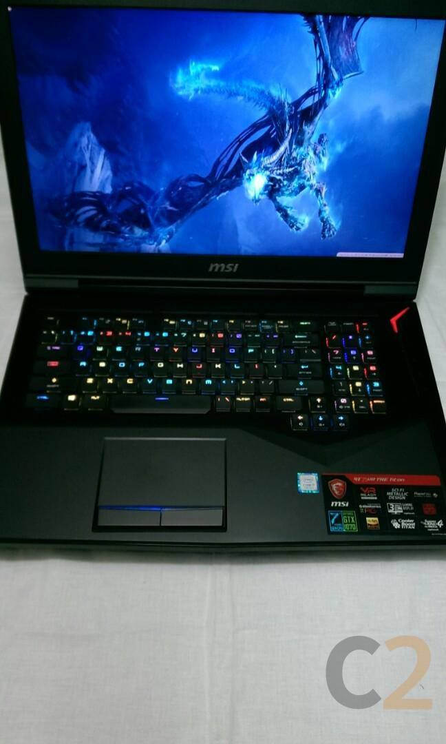 (USED) MSI GT75VR 7RE i7-7700HQ 4G 128-SSD NA GTX 1070 8GB 17.3inch 1920x1080 120Hz Gaming Laptop 95% - C2 Computer