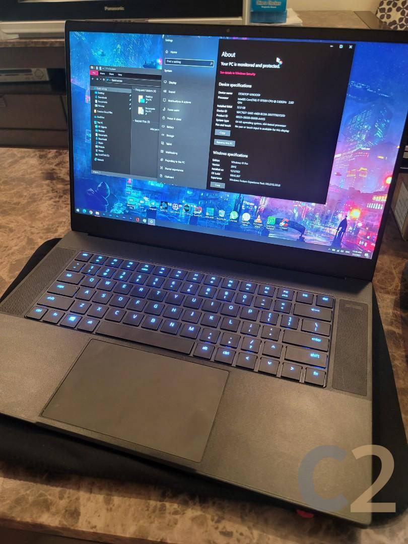 (USED) RAZER Blade 15 2019 i7-9750H 4G 128-SSD NA GTX 1660 Ti 6GB 15.6inch 1920x1080 144Hz Gaming Laptop 95% - C2 Computer