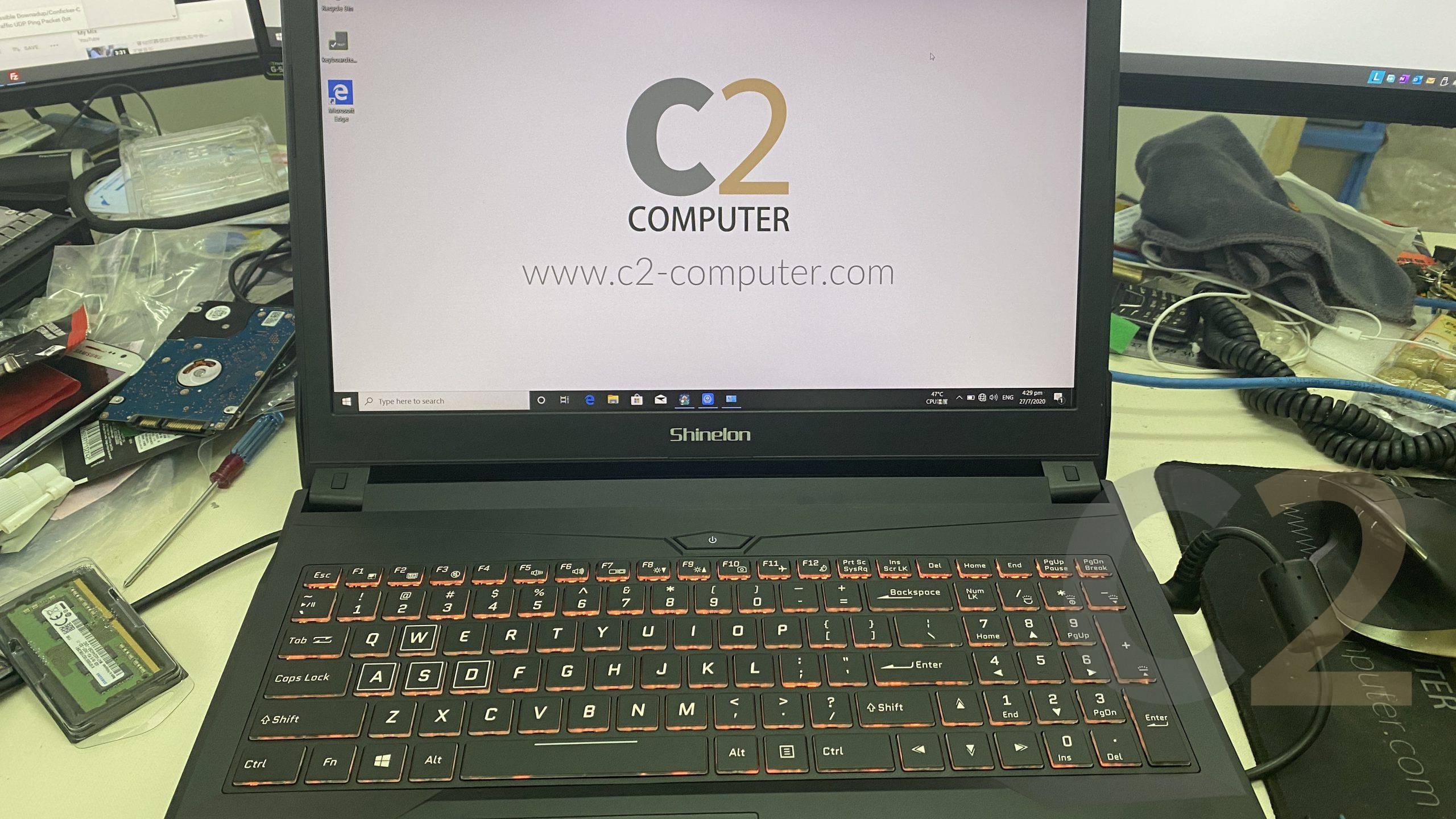 (USED) SHINELON KP2 I5-8400 4G NA 500G GTX 1060 6G 15.5inch 1920x1080 Gaming Laptop 95% - C2 Computer