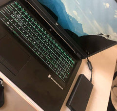 (USED) TERRANS FORCE T7 I7-9750H 4G NA 500G RTX 2060 3G 17.3inch 1920x1080 Gaming Laptop 95% - C2 Computer