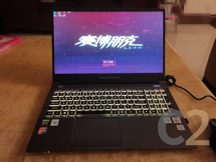 (USED) THUNDEROBOT 雷神 911 P1 i7-10870H 4G 128-SSD NA RTX 3070 8GB 15.6inch 1920x1080 240 Hz Gaming Laptop 95% - C2 Computer