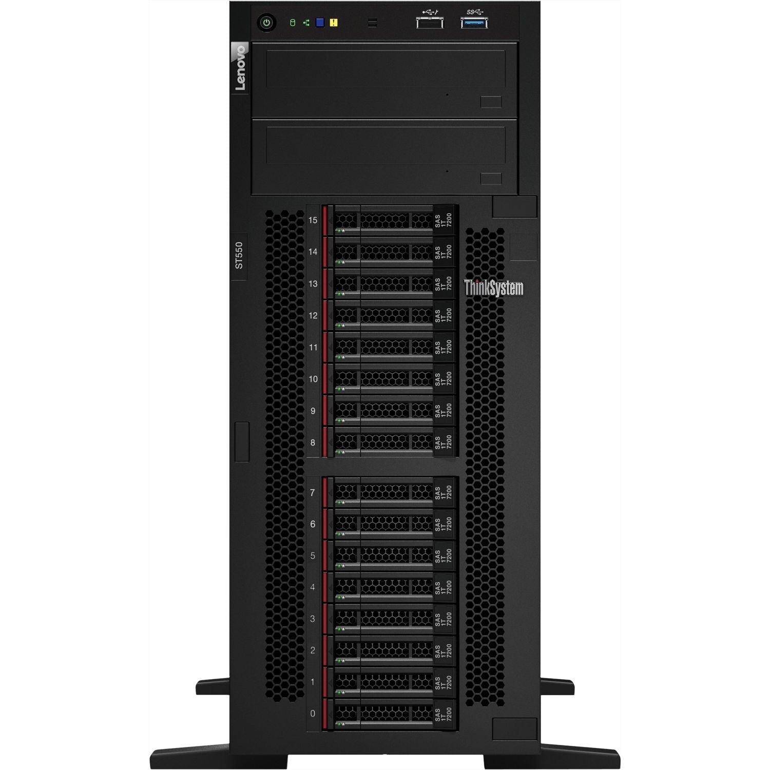 (VENDOR SPECIAL) LENOVO ST550 LFF 12 CORES XEON Silver 4116 2.1 16GB 20 HDD SLOT 930-8i 2GB 750W PLATINUM - C2 Computer